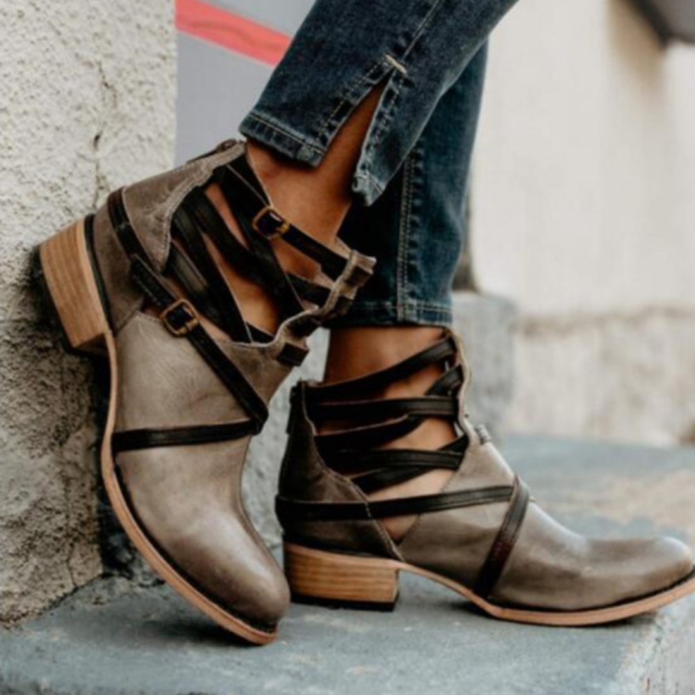 Freebird leather boots stair 7